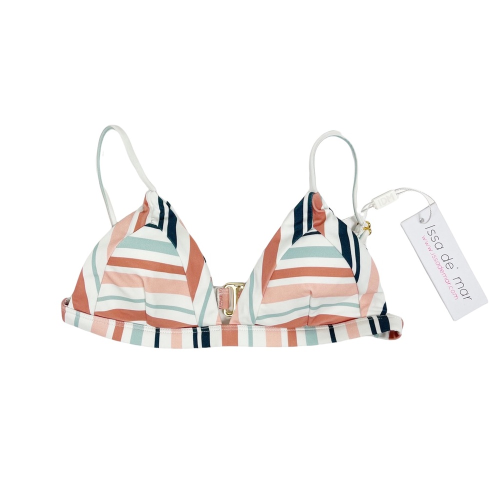 Issa De Mar Leialoha Riviera Multi Stripe Bikini‎ Top S
